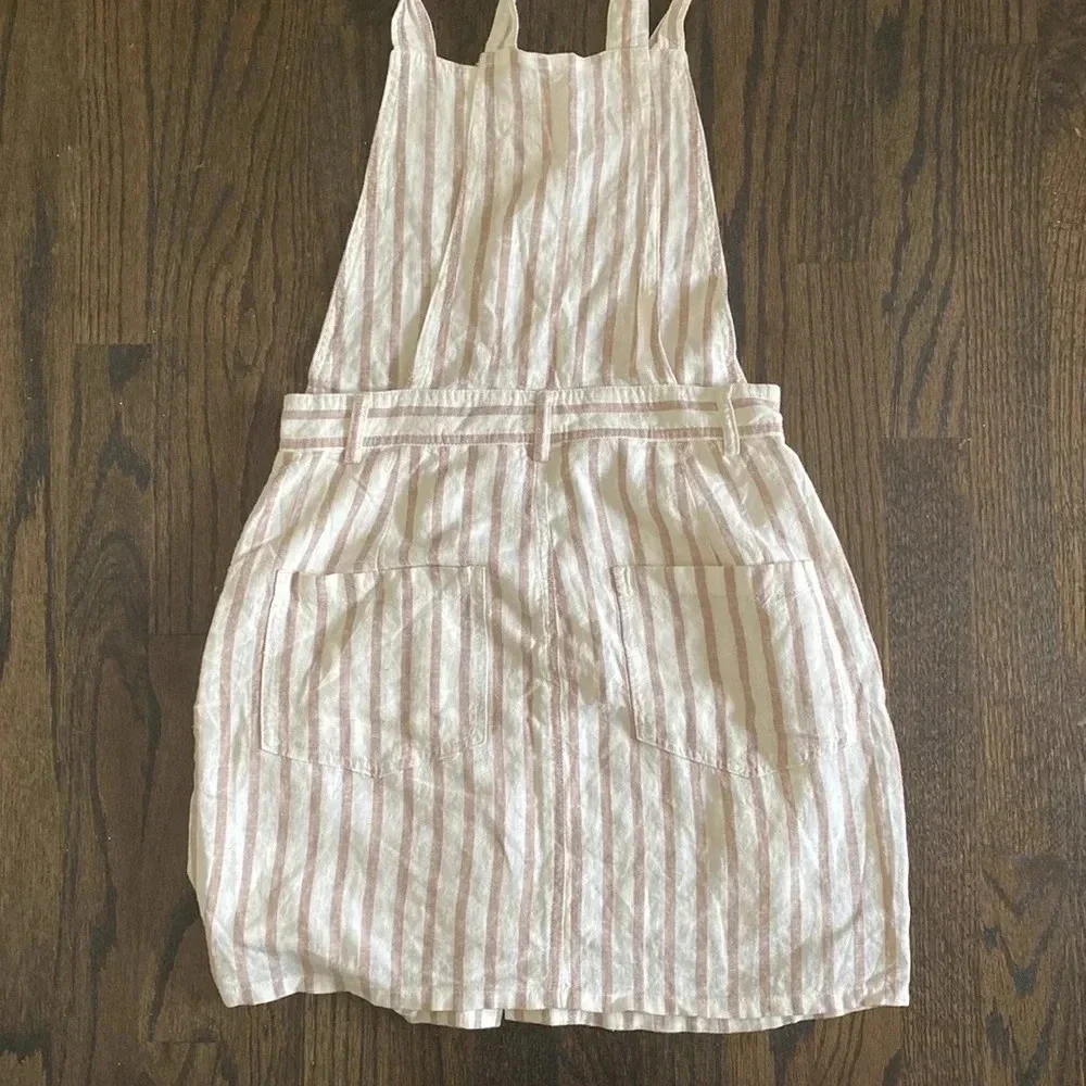 Garage Striped Overall Dress - Picture 3 of 4